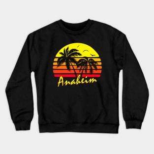 Anaheim Retro Sunset Crewneck Sweatshirt